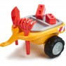Paspiriama mašina su priekaba ir priedais - grėbliukas su kastuvu - vaikams nuo 1 iki 3 metų | Falk